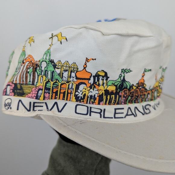 Vintage 1984 New Orleans World’s Fair Hat Cotton Expo Souvenir Cap - Picture 2 of 9